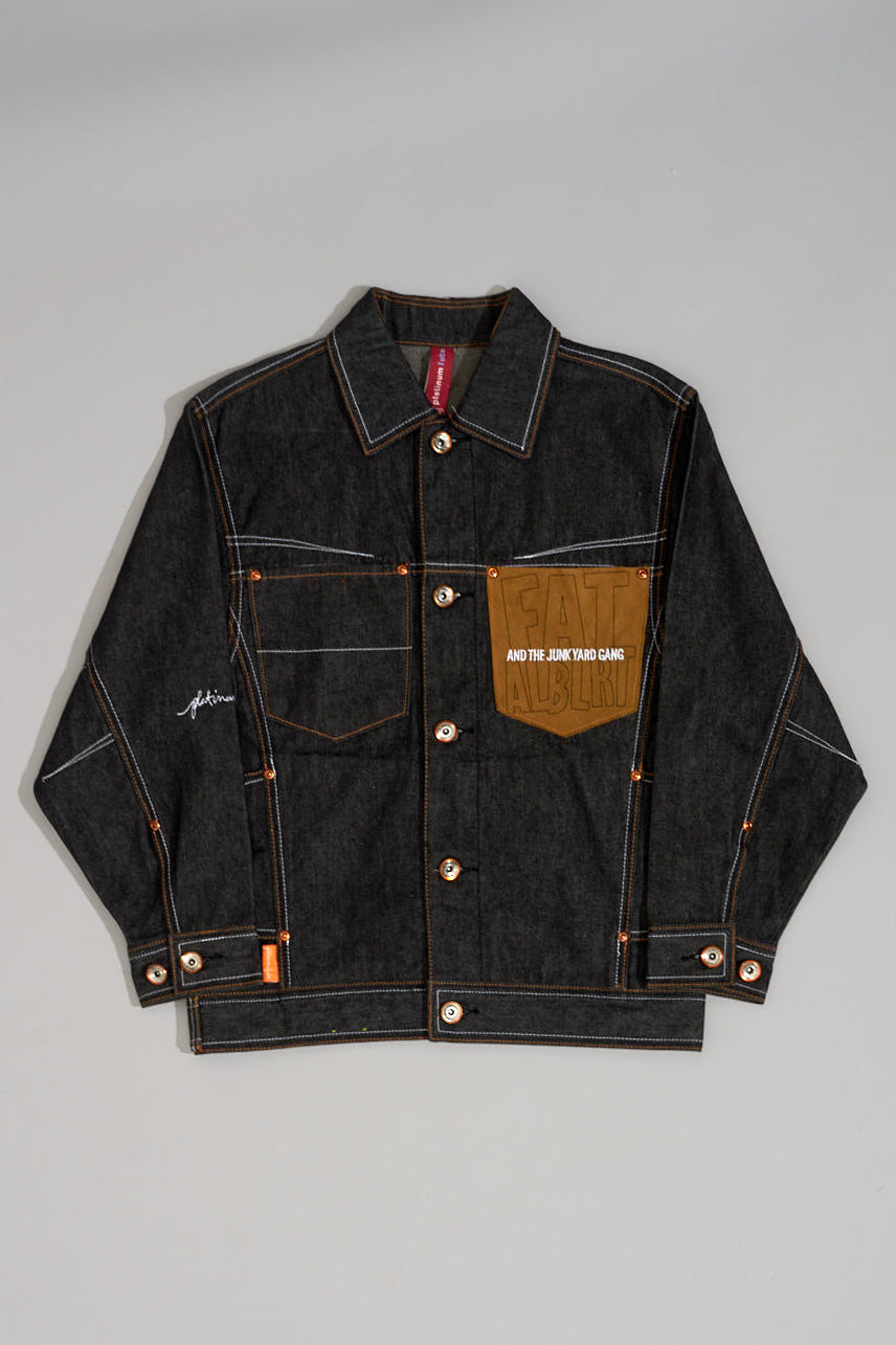FUBU FAT ALBERT & THE BACKYARD GANG DENIM Jacket - S
