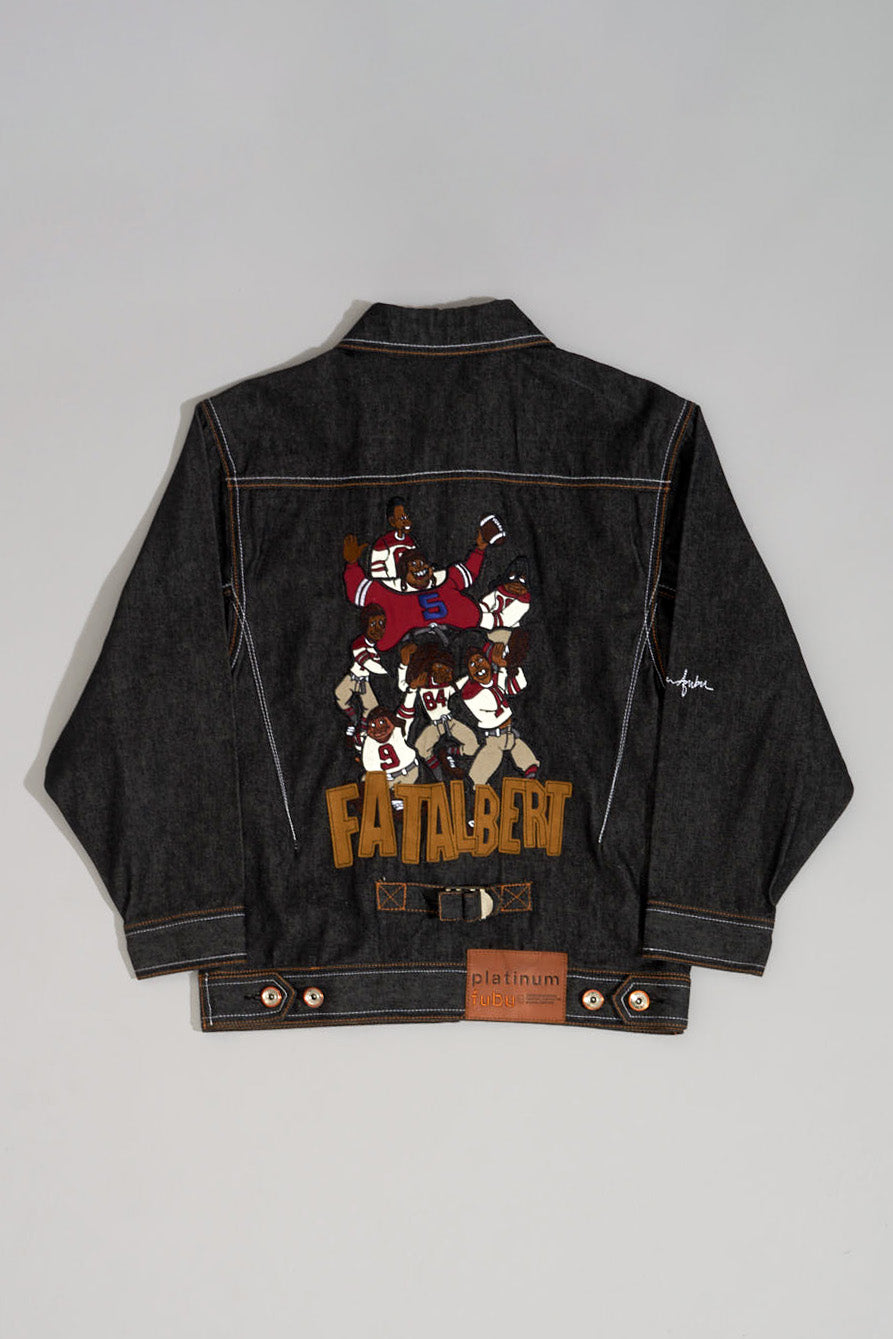 FUBU FAT ALBERT & THE BACKYARD GANG DENIM Jacket - S
