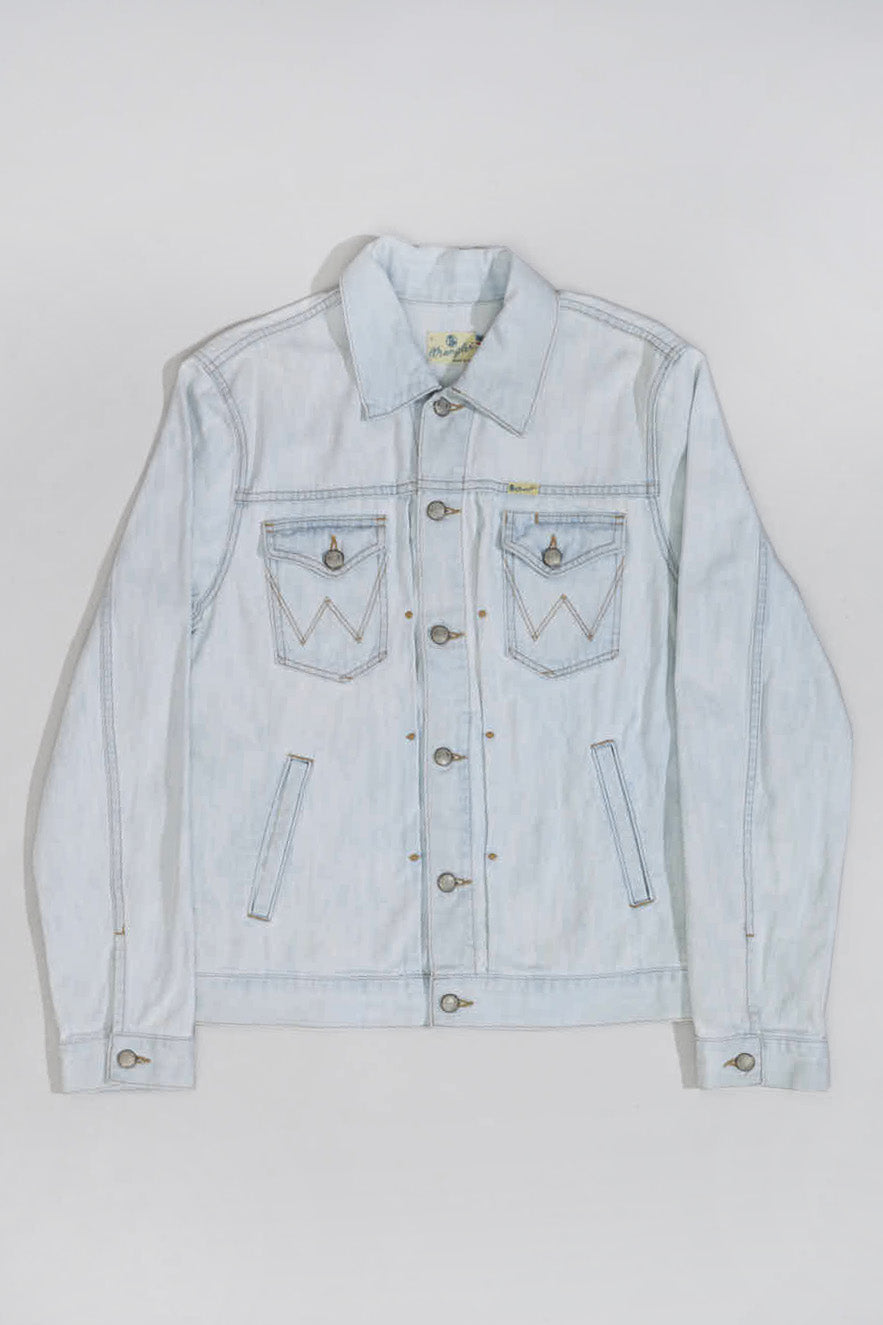 WHITE WRANGLER DENIM Jacket - L