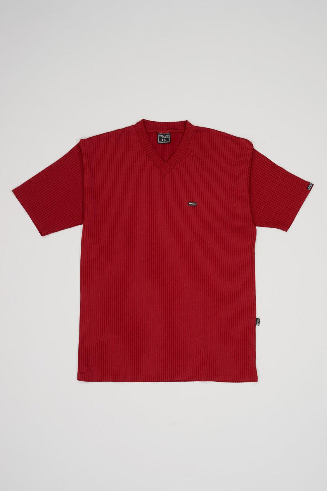 VERSACE RED STRIPE T-Shirt - XXL